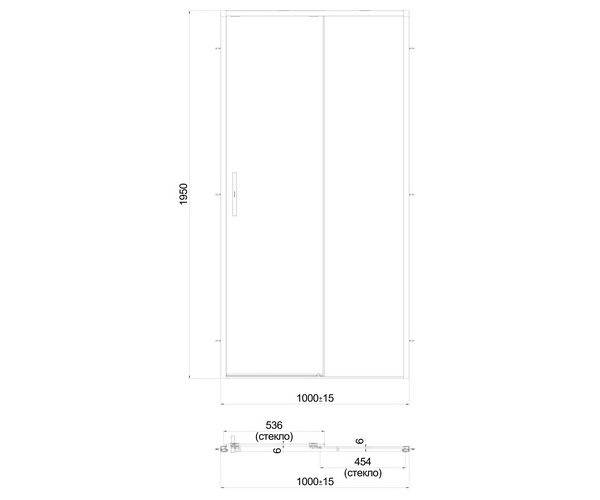 душевая дверь KERAMA MARAZZI LINDO 100